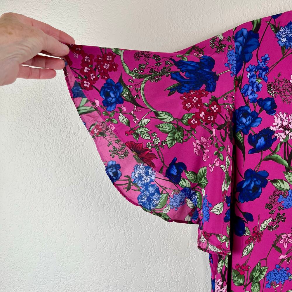 Hatch The Grace Dress Pink Queen Floral V-Neck Maternity Mini 3 L Designer Boho - Picture 5 of 16